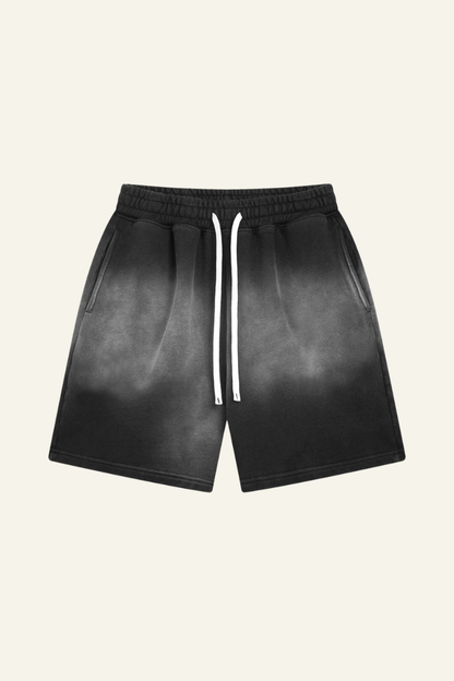 Men's Cotton Streetwear Washed Retro Spray-Painted  Shorts