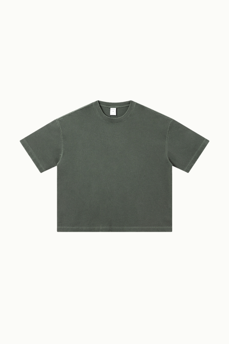 Men's Summer 280g Cotton Washed Oversized Boxy Tee
