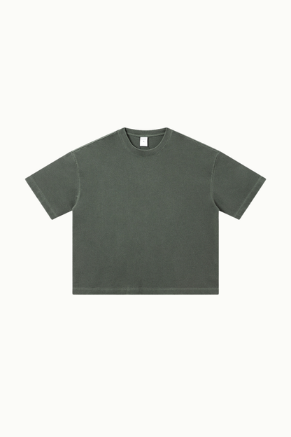 Men's Summer 280g Cotton Washed Oversized Boxy Tee