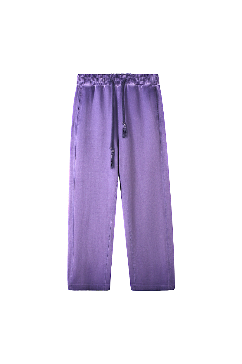 Unisex Fall Washed Gradient Wide Leg Sweatpants