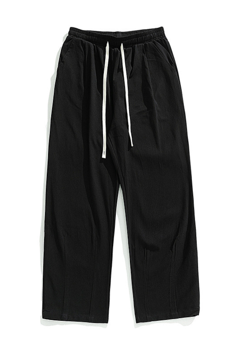 Men's Spring Japan Draped Double Pleated Fleece Pants