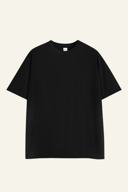 Men's Streetwear Loose-Fitting Drop Shoulders Solid T-shirt