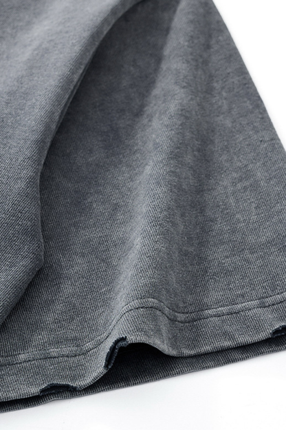 Men's Cotton Frayed Streetwear Washed T-Shirt