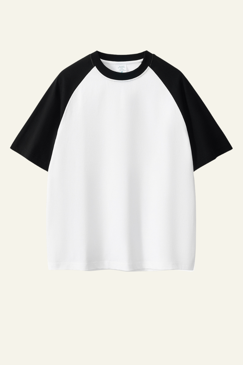 Men's  Cotton Color-Blocked Relaxed T-shirt.