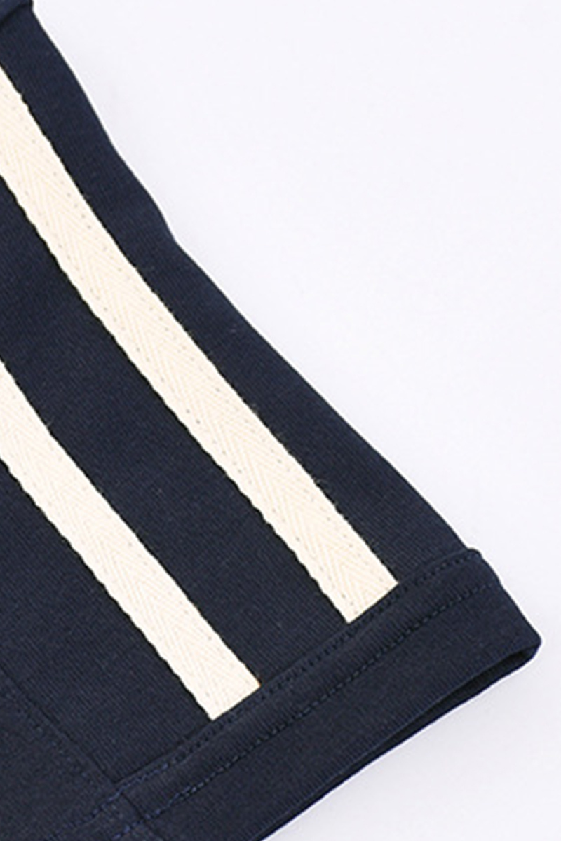 Women Summer Side Stripe Cropped Short Sleeve T Shirt