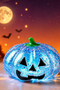 Blue Pumpkin Head