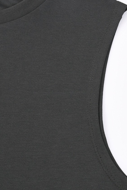 Men‘s Summer Solid Campus A-Line Tee & Skirt Set
