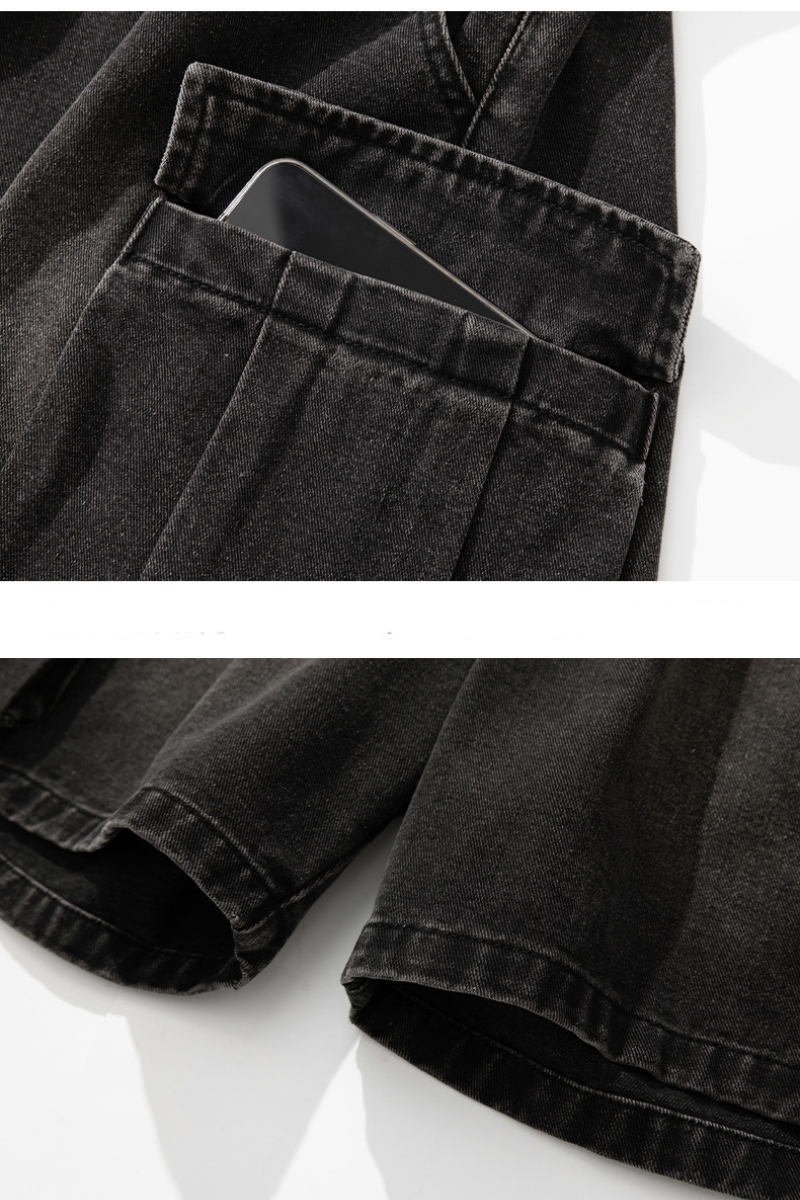 Men's Summer Washed Cargo Loose 3D Pocket 5" Shorts