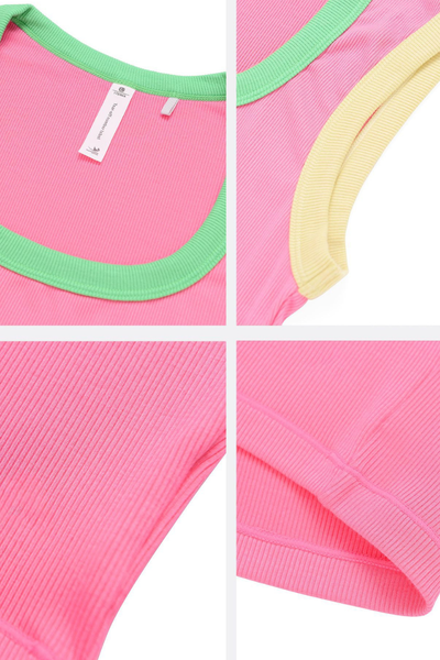 Women's Stretch Quick Dry Backless Tank - Colorblock