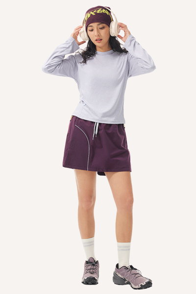 Women‘s COOLMAX LYCRA Wicking Quick Dry Paneled LS Tee