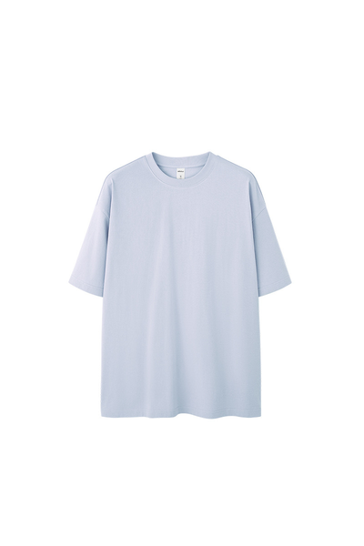Men's Spring Summer 260g Solid Crewneck Oversized Tee