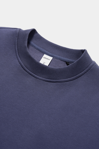 Men's Crewneck Curved Sleeve Pullover