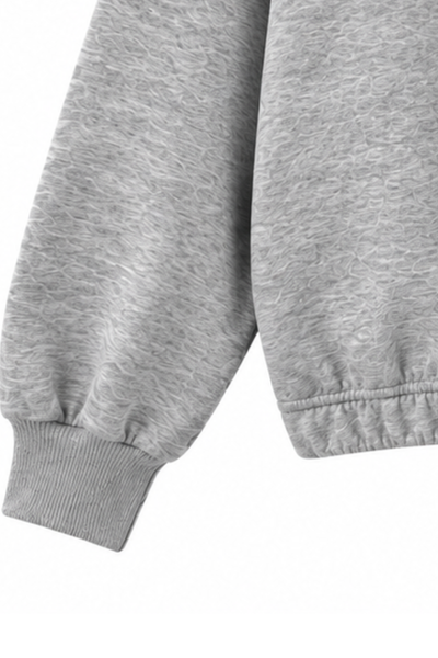 Women Fall Clothing Asymmetric Zip Mock Neck Sweatshirt
