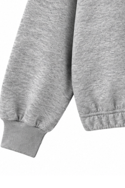 Women Fall Clothing Asymmetric Zip Mock Neck Sweatshirt