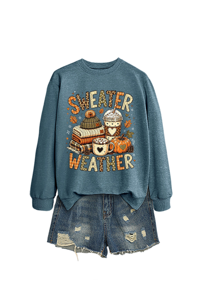 Unisex Fall Clothing Pumpkin Sweater Weather Sweatshirt