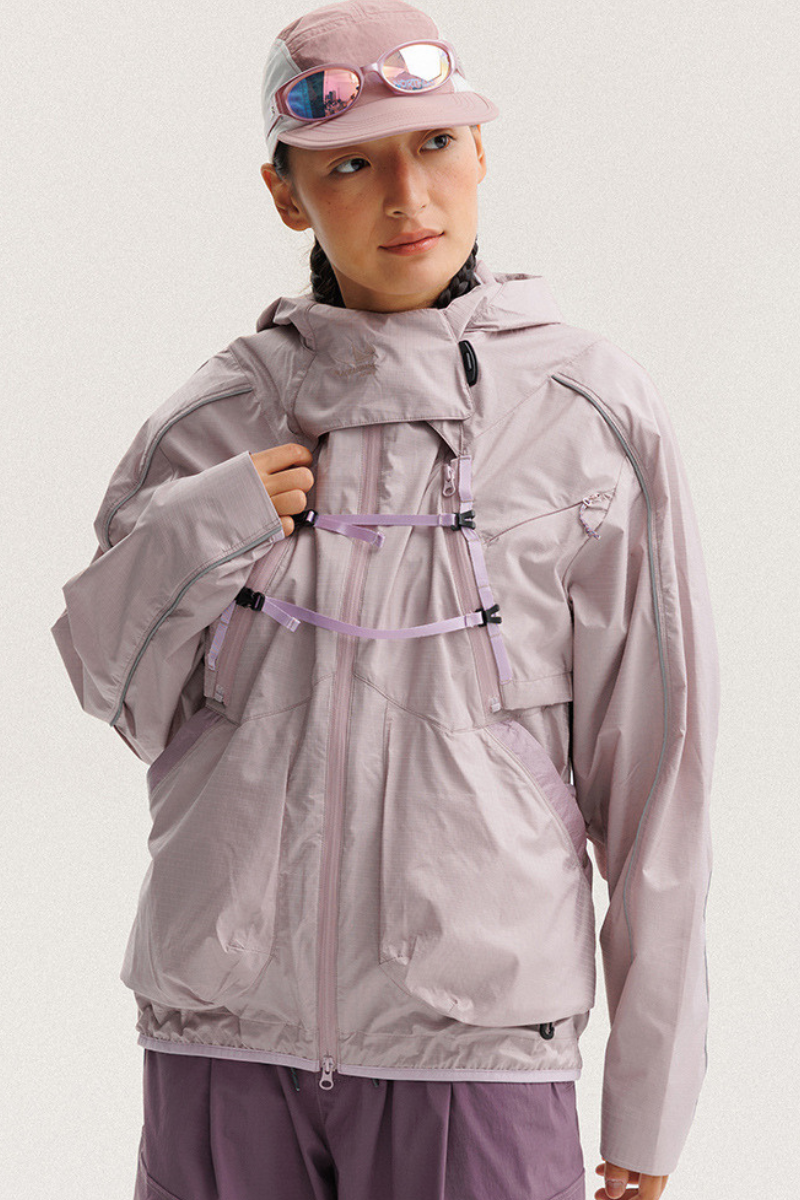 Unisex Outdoor American Cargo Hood Waterproof Hiking Jacket