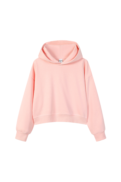 Women Fall 350gsm Cropped Drop Shoulder Pullover Hoodie