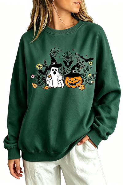 Women Fall Clothing Halloween Witch Ghost Sweatshirt