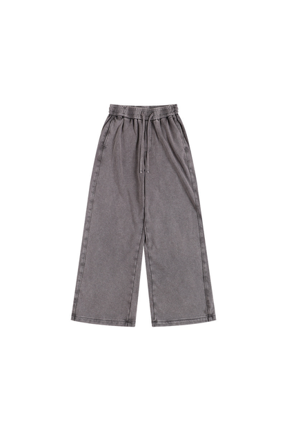 Men Fall Washed Vintage Straight Leg Sweatpants