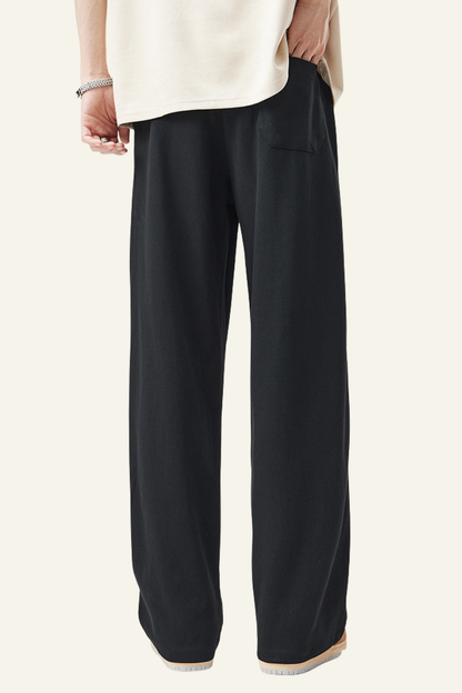 Men's Side-Striped Draped Casual Pants
