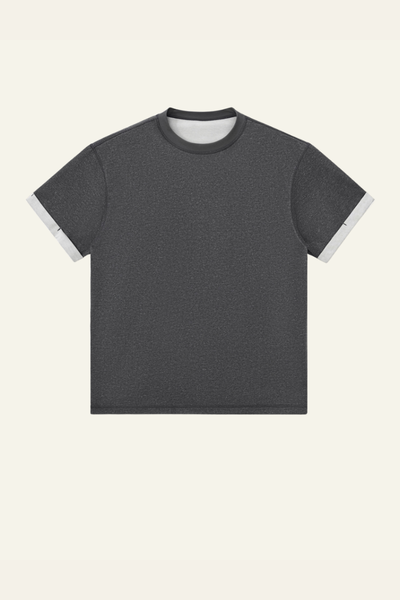 Men's Color-blocked Base Layer Short-sleeved T-shirt