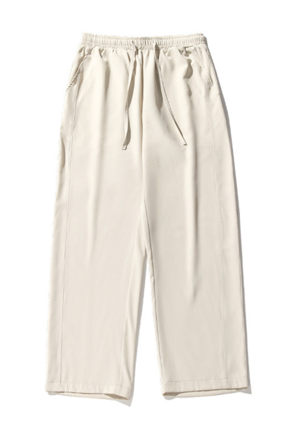 Men's Summer Ice Silk Loose Straight Wrinkle Free Pants