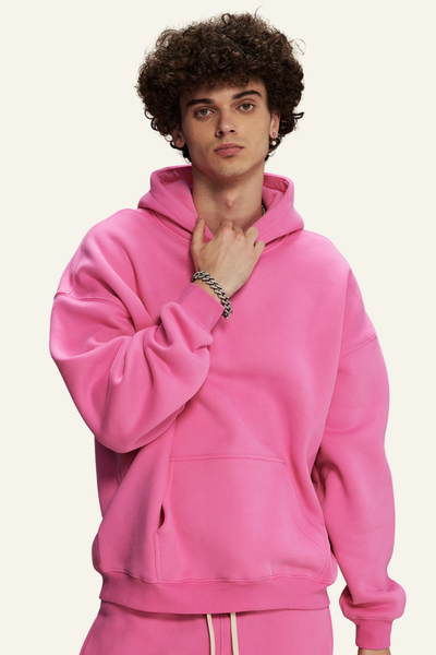 Men's Streetwear 350G Heavyweight Oversize Solid Hoodie