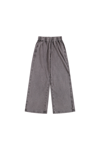 Women Fall Washed Vintage Straight Leg Sweatpants