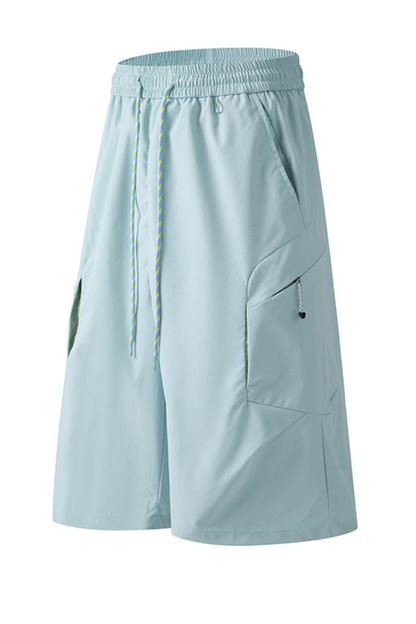 Unisex Summer Straight 7/8 Waterproof Cargo Quick Dry Shorts