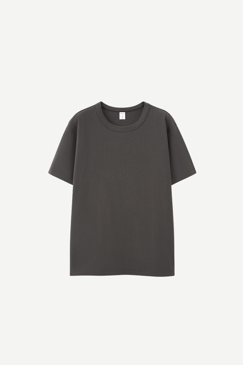 Men's 250g Cotton Double Layer Set-in Basic Tee