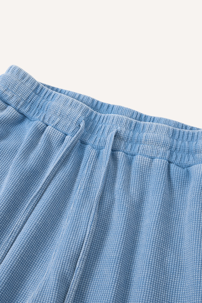 Men's Vintage Washed 5" Waffle Breathable Shorts - Old Money