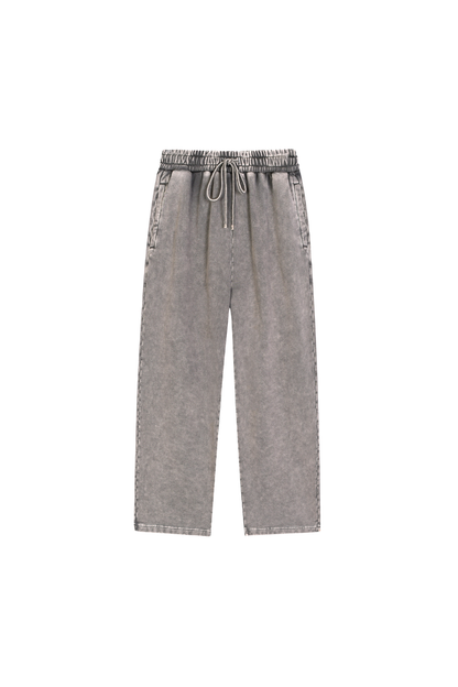 Women's Fall Snow-Wash Straight-Leg Cotton Sweatpants
