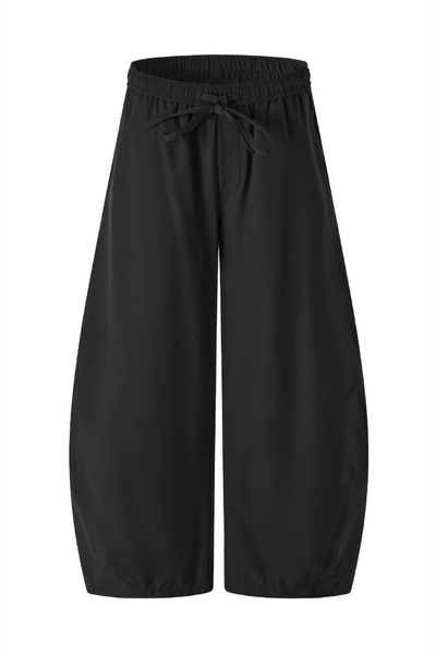 Women's Summer Straight White Parachute Pants