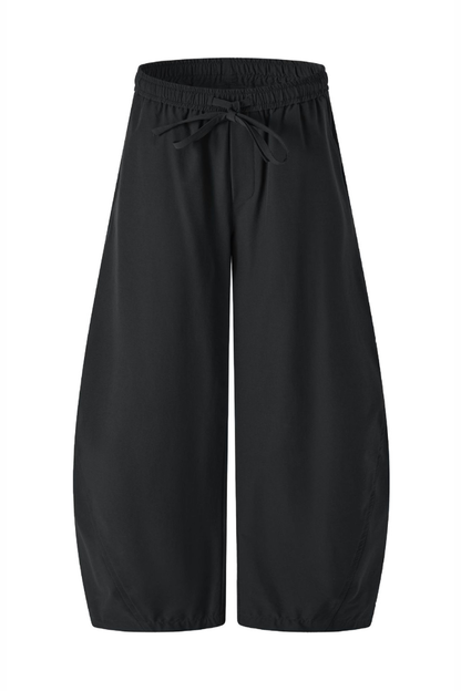 Women's Summer Straight White Parachute Pants