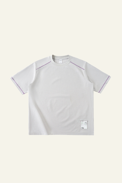 Men's Streetwear Color-Blocked Stripe Sport T-shirt