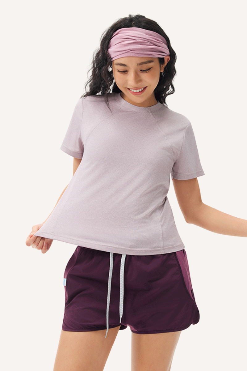 Unisex Summer COOLMAX LYCRA Wicking Quick Dry Mock Neck Tee