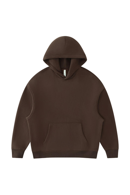 Women's Fall Winter Oversized Solid Kangaroo-Pocket Hoodie