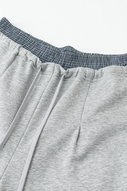 Men's Streetwear Double-Waistband Straight Leg pants.