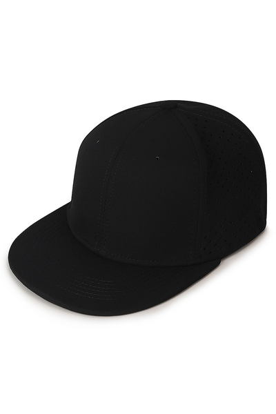 Men's Elastic Solid Flat Brim Mesh Hip Hop Hat
