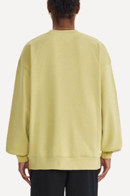 Men's Spring 380g Terry Cotton Loose Crewneck Sweatshirt