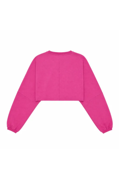 Women Spring Lightweight Cropped Drop Shoulder Workout Top