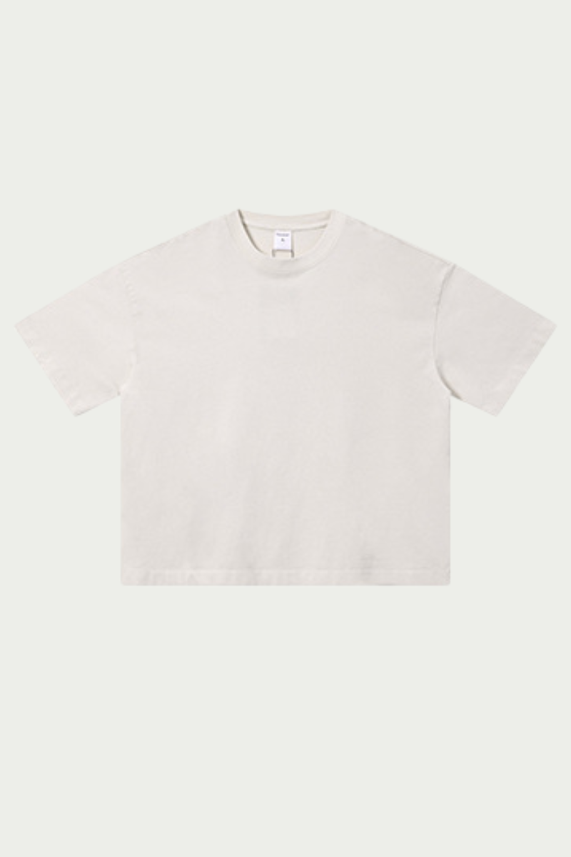 Men's 280g Spring Solid Cotton Boxy Oversized Tee
