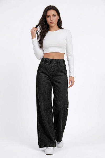 Women's High Waist Baggy Wide Leg Jeans