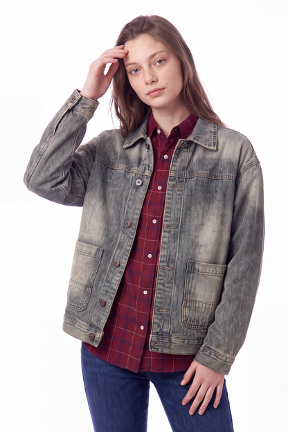 Women's Relaxed Classic Fit Denim Jacket