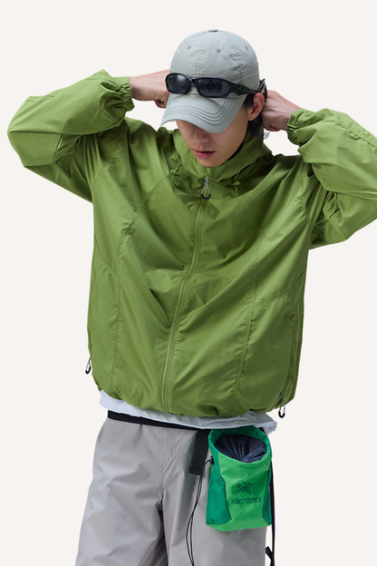 Unisex 3N Light Waterproof Hooded Outdoor Cycling Jacket