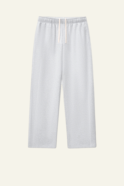 Women's Streetwear Color-Block Elastic Wide-leg Casual Pants