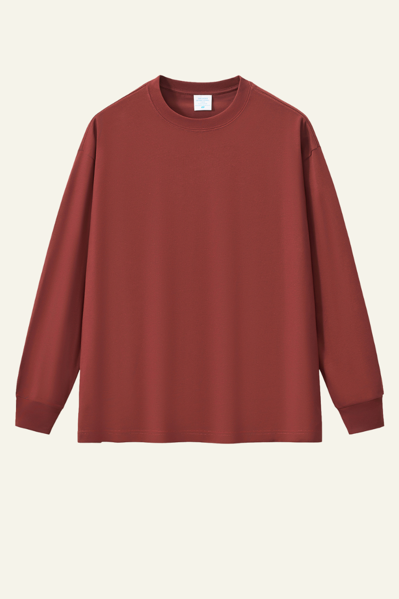 Men's 350 Heavyweight Cotton Long-sleeve T-shirt.