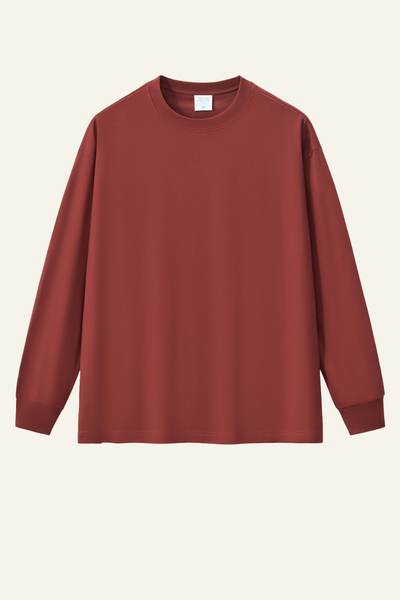 Men's 350 Heavyweight Cotton Long-sleeve T-shirt.