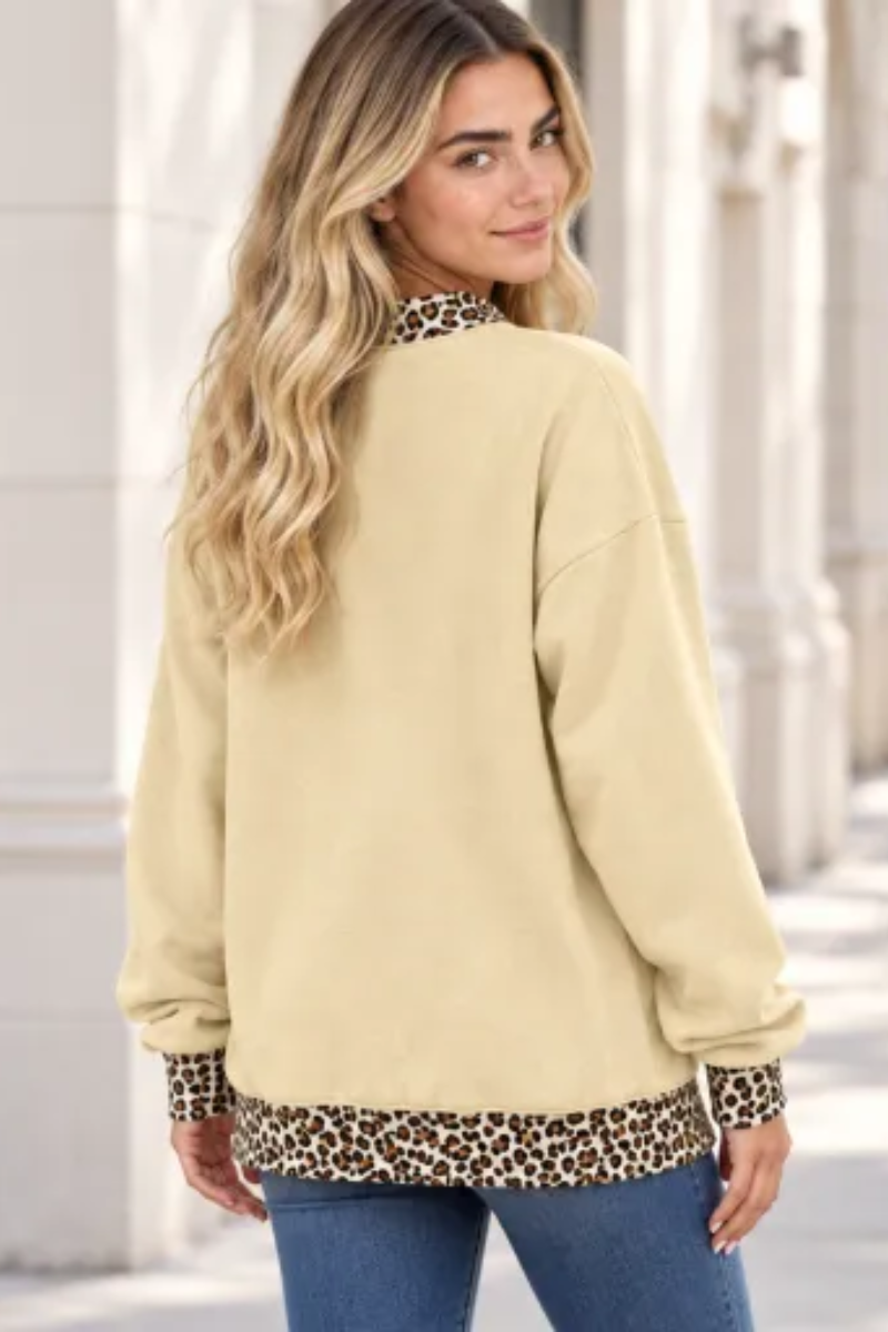 Women Fall Clothing Grace Applique Oversized Sweatshirt