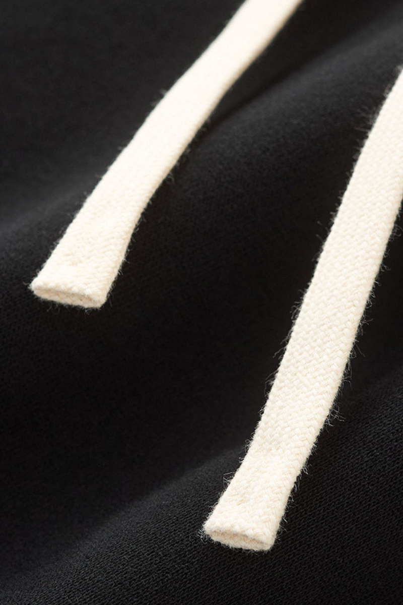 Men's Color Block Elastic Drawstring Cuff Wide Leg Pants